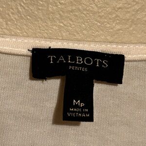 Talbots Cream Blouse